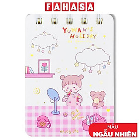 Sổ Lò Xo - Kẻ Ngang - 110 Trang - Jingu Stationery 5909 - Yuwan's Holiday (Mẫu Bìa Giao Ngẫu Nhiên)