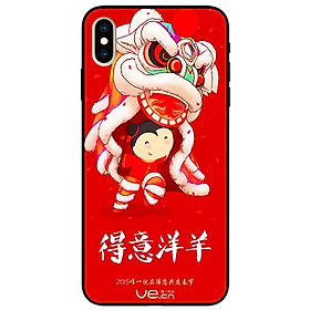 Ốp lưng in cho Iphone Xs Max Mẫu Múa Lân