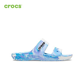 Giày sandal unisex Crocs FW Classic Sandal U Marbled White/Oxygen - 207701-1FK