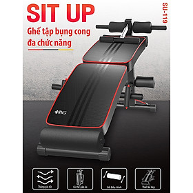 Ghế tập bụng cong muse, Ghế tập gym đa năng, Ghế Tập cơ Bụng, Máy tập bụng, Ghế tập lực , máy gập cơ bụng (hàng nhập khẩu) - Sit up-119