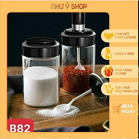 Mua Hộp đựng gia vị thủy tinh kèm thìa ( Đồ gia dụng Như Ý )