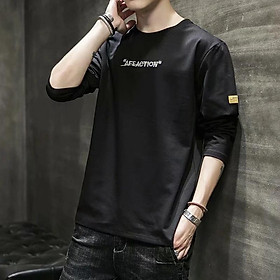 【M-3XL】printing Long sleeve T-shirt men's loose casual T-shirt