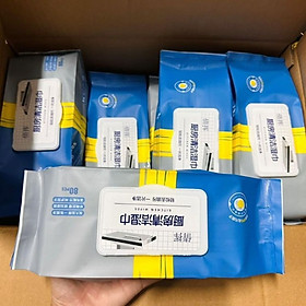 Mua (Combo 05 gói) Khăn Ướt Lau Bếp Đa Năng Gói Tẩy Rửa Vết Bẩn Trên Các Bề Mặt 80 tờ/ gói