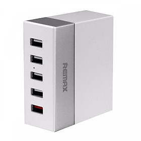 Mua Adapter Sạc 5 Cổng USB 2.4A Remax RU-U1 Chính Hãng - Tặng Gía Đỡ Điện Thoại-Hàng Chính Hãng