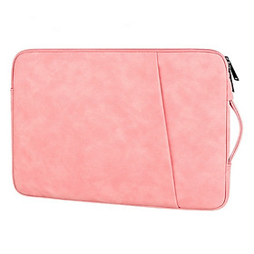 Túi chống sốc laptop SmileBox 2 ngăn có quai xách đứng, vân da mịn chống thấm cho macbook pro, laptop 13 inch, 14 inch, 15 inch, 15.6 inch- Hàng chính hãng - Size M 34.5x