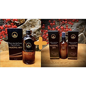 Combo 1 chai xịt khử mùi trầm hương 100 ml + 1 chai nước xông trầm hương 500 ml