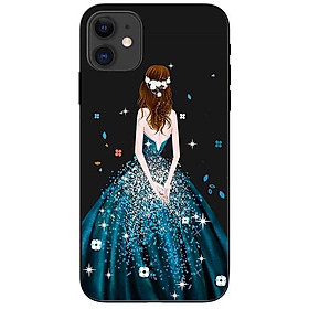 Ốp lưng dành cho Iphone 12 Mini Cô Gái Váy Xanh