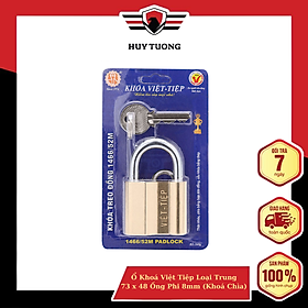 Mua Ổ Khoá Việt Tiệp Loại Trung 73 x 48 Ống Phi 8mm (Khoá Chìa)