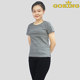 Crazy sale. Áo thun trơn nữ thoát nhiệt Nhật Bản GOKING, 100% cotton siêu thoáng mát, đánh bay cơn nóng mùa hè. Áo phông hàng hiệu cao cấp