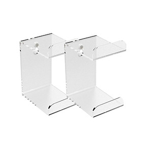 2Pcs Acrylic Game Controller Holder Stand Wall Mount Wall Hanger for  PS3