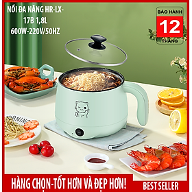 Mua Nồi điện đa năng 1 8L nấu mỳ  lẩu  chiên  xào ...  tặng ổ cắm 3 chấu (HR-LX17B)