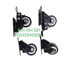 Mua Bộ 4 bánh xe đẩy hàng 4cm( 2 xoay và 2 phanh) hàng chất lượng giá tốt