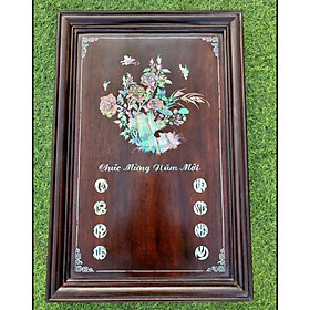 Mua Đốc lịch khảm chim hoa 42x60cm