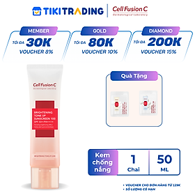 Kem Chống Nắng Dưỡng Trắng Nâng Tone Da Cell Fusion C Brightening Tone Up Sunscreen 100 SPF50+/ PA ++++ (50ml)