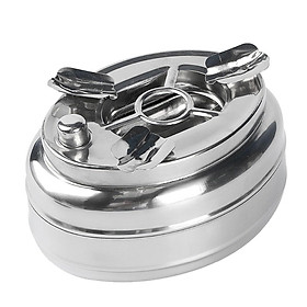 Mua Gạt Tàn Thuốc Inox Có Nút Đóng Mở - GDHN Loại Tốt