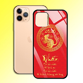 Ốp Lưng Mạ Màu Vàng Ánh Kim cho điện thoại Iphone 11 Pro - 0378 7988 MOUSE08 - NHẪN - Hàng Chính Hãng