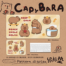 Miếng Lót Chuột 2 size Mouse Pad Capypara Chuột Lang Nước Kurumi Arthouse_ Hàng chính hãng