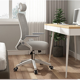 Mua Ghế Công Thái Học chân xoay  phiên bản đệm cao su cao cấp  thiết kế lưng ghế thông minh chống ê mỏi cổ vai lưng