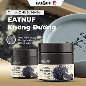 Combo 2 Hũ Bơ Mè Đen EATNUF Không Đường 100 Đạm Thực Vật Nhập Khẩu Singapore