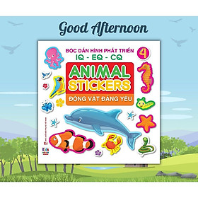 Sách - Bóc dán hình Động vật đáng yêu - Animal Stickers Tập 4 (VT) mk