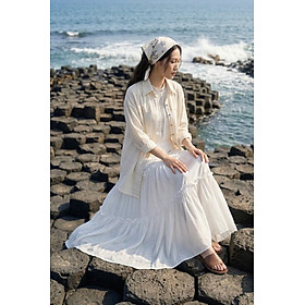 Áo Sơ Mi Oversize Linen Nhu Phong TOP175BEIGE Thời trang Hity