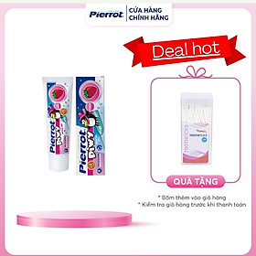 [ Tặng 1 hộp tăm răng Care4U] Nước súc miệng hương dâu tây cho trẻ em Pierrot 500ML