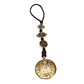 Buddhism Lucky Amulet Copper Amulet Hanging Pendant Necklace Gift 4.3cm