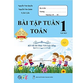 Sách - Combo Bài Tập Tuần Toán và Tiếng Việt 1 - Kết nối tri thức với cuộc sống - Tập 1