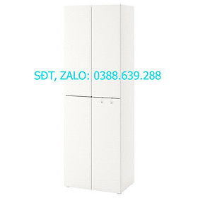 ZANOTTA, Tủ quần áo treo 2 tầng, Phong cách Bắc Âu, 60x57x181cm