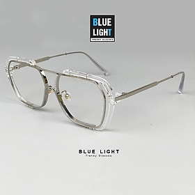 Kính Râm, Kính Mát Nam Nữ Mắt Vuông To Màu Vàng, Đen, Trắng Cá Tính Hàn Quốc - BLUE LIGHT SHOP