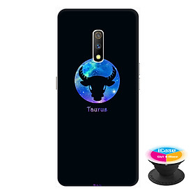 Ốp lưng dành cho điện thoại Realme X hình  12 Cung Hoàng Đạo - Cung Kim Ngưu - tặng kèm giá đỡ điện thoại iCase xinh xắn - Hàng chính hãng