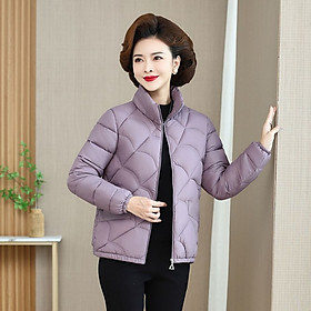 (HÀNG SẴN) Áo Khoác Cotton Đệm Bông Mùa Thu Đông Cho Mẹ AK16 - Hàng Quảng Châu Cao Cấp