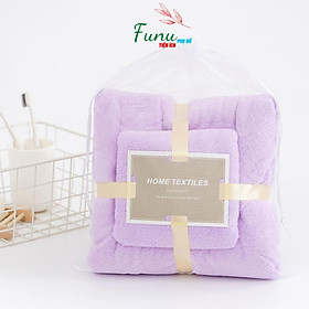 Mua Combo 02 Khăn tắm  khăn mặt FUNU  mềm mịn  siêu thấm  kháng khuẩn - Hàng chính hãng  hàng nhiều mẫu design  giao mẫu ngẫu nhiên