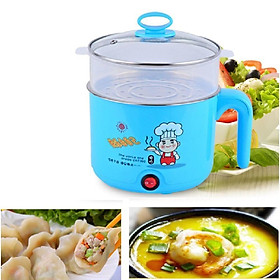 Mua Ca nấu mì có lồng hấp 1.8L. - 18 cm - Giao màu ngẫu nhiên-HH164+