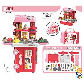 Bộ đồ chơi nhập vai bowa 8075 – xe buýt nhà bếp 32 chi tiết