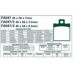 Má phanh dầu Supersport 400 93-97 R