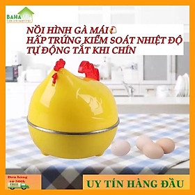 Mua NỒI HÌNH GÀ MÁI HẤP TRỨNG KIỂM SOÁT NHIỆT ĐỘ TỰ ĐỘNG TẮT KHI CHÍN  luộc và hấp trứng nhanh gọn và đảm bảo