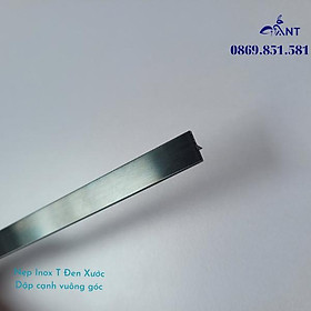 Mua Nẹp Inox T10 Đen Xước  Nẹp trang trí  nẹp bảo vệ  nẹp inox T10 bào chấn vuông cạnh  dày 0.8  thanh dài 2m44
