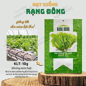 Mua Hạt giống Xà Lách Rado 357 (10g~6000 hạt) giống Xà Lách Dún trồng quanh năm  nhanh thu hoạch - Hạt giống Rạng Đông