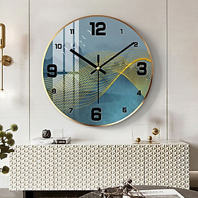 Đồng Hồ Treo Tường Tráng Gương Phong Cách Hiện Đại 01