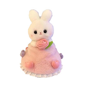 Cartoon Stuffed Toys Bunny Change to Bouquet Plush Toy for Birthday Children