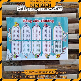 ️sỉ vpp,sẵn hàng️ Bảng cửu chương, bảng chia, bảng chữ cái và đếm số, công thức toán tiểu học - VPP Kim Biên