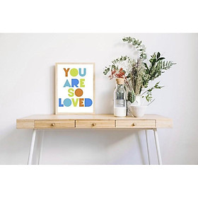 Mua Tranh treo tường | Tranh cho bé-You Are So Loved Nursery Print 123   tranh canvas giá rẻ