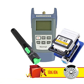Mua Bộ Sản Phẩm Thiết Bị Quang Bao Gồm: Máy Đo Công Suất Quang Normal + Dao Cắt Quang FC-6S + Bút Soi Quang 20KM Tặng Sản Phẩm Lưỡi Dao Cắt Quang