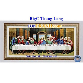 tranh thêu chữ thập Bữa tiệc ly LV3353 Chúa Jesu và 12 tông đồ ( chưa thêu)