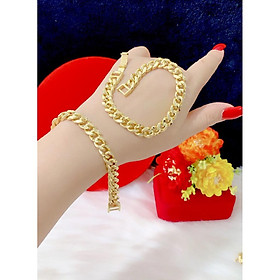 Lắc tay nam kiểu lặc mạ 18 cao cấp E639
