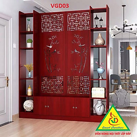 TỦ KỆ TRANG TRÍ KIÊM VÁCH NGĂN VGD03 - Nội thất lắp ráp Viendong Adv