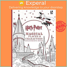 Sách - Harry Potter Magical Places and Characters Colouring Book by J. K. Rowling (UK edition, paperback)