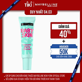 Kem Lót Mịn Da Che Khuyết Điểm Maybelline New York Baby Skin Pore Eraser Primer 22ml