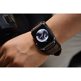 Dây đồng hồ da bò nâu đất RAM BUNDSTRAP B1 cho Apple Watch cực đẹp  (Tặng Khóa + Cây thay dây + 2 chốt)
